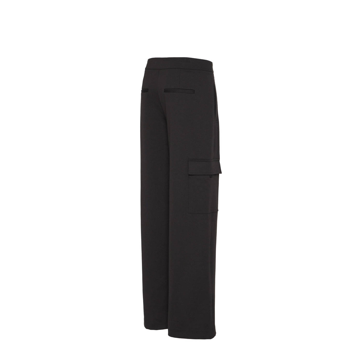 ICHI wide leg broek IHSIMONSE zwart