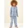 Little Label geruite pyjama blauw