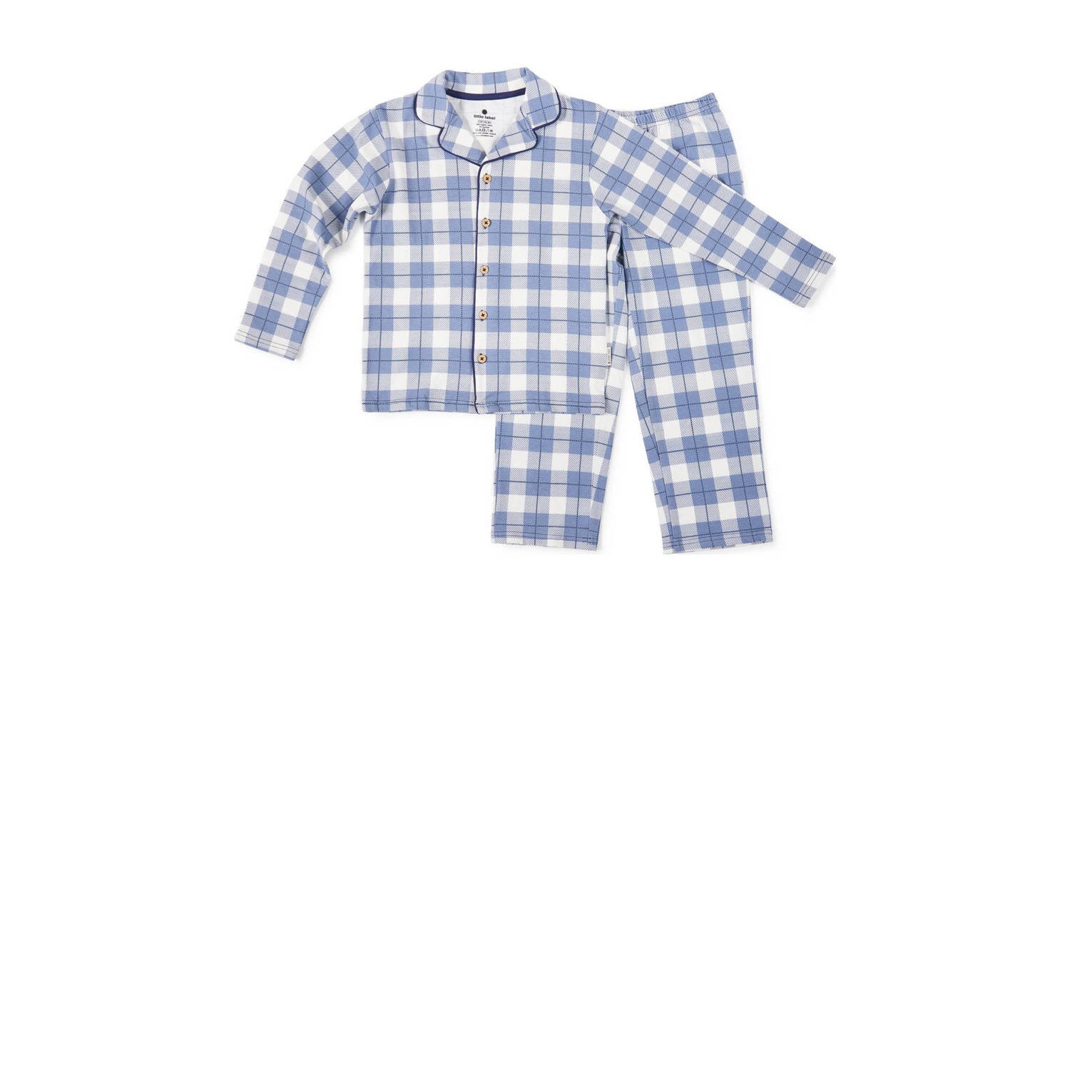 Little Label geruite pyjama blauw