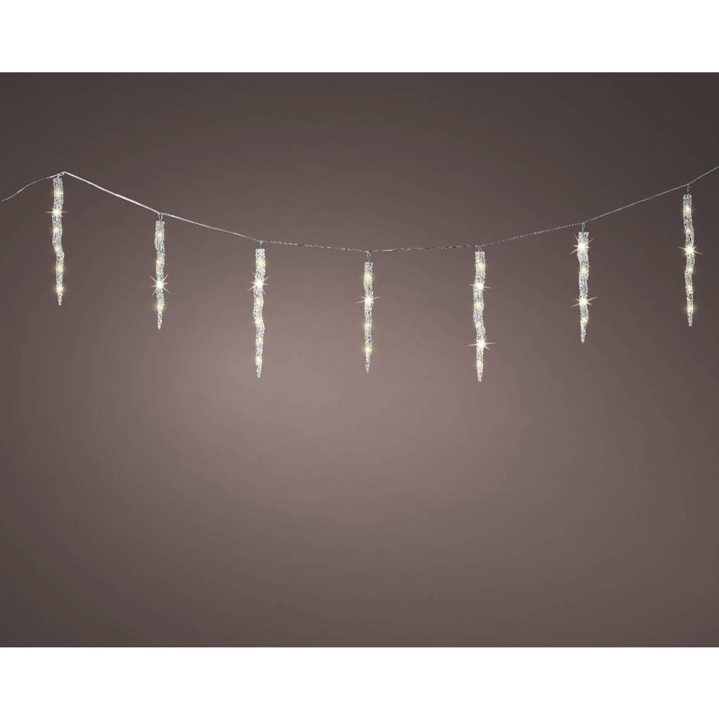 Lumineo ijspegel lichtgordijn buiten - L360.00-H39.00cm-60L