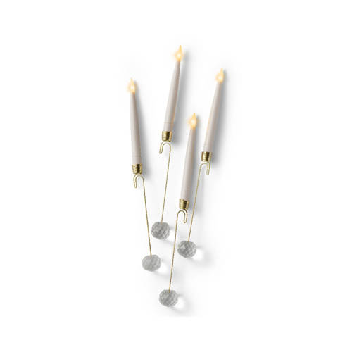Lumineo LED waxinelicht - dia1.50-H15.00cm-1L (set van 10) afbeelding