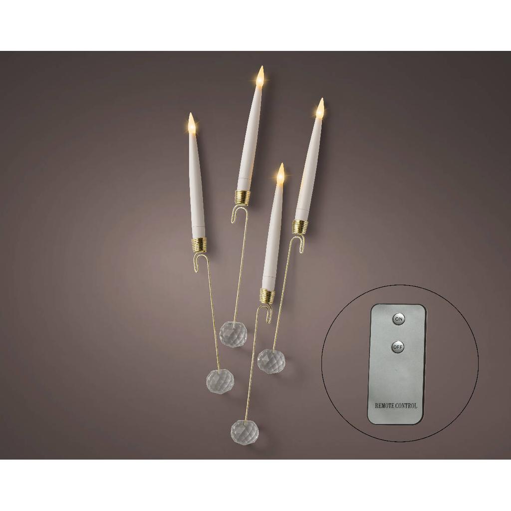 Lumineo LED waxinelicht - dia1.50-H15.00cm-1L (set van 10)