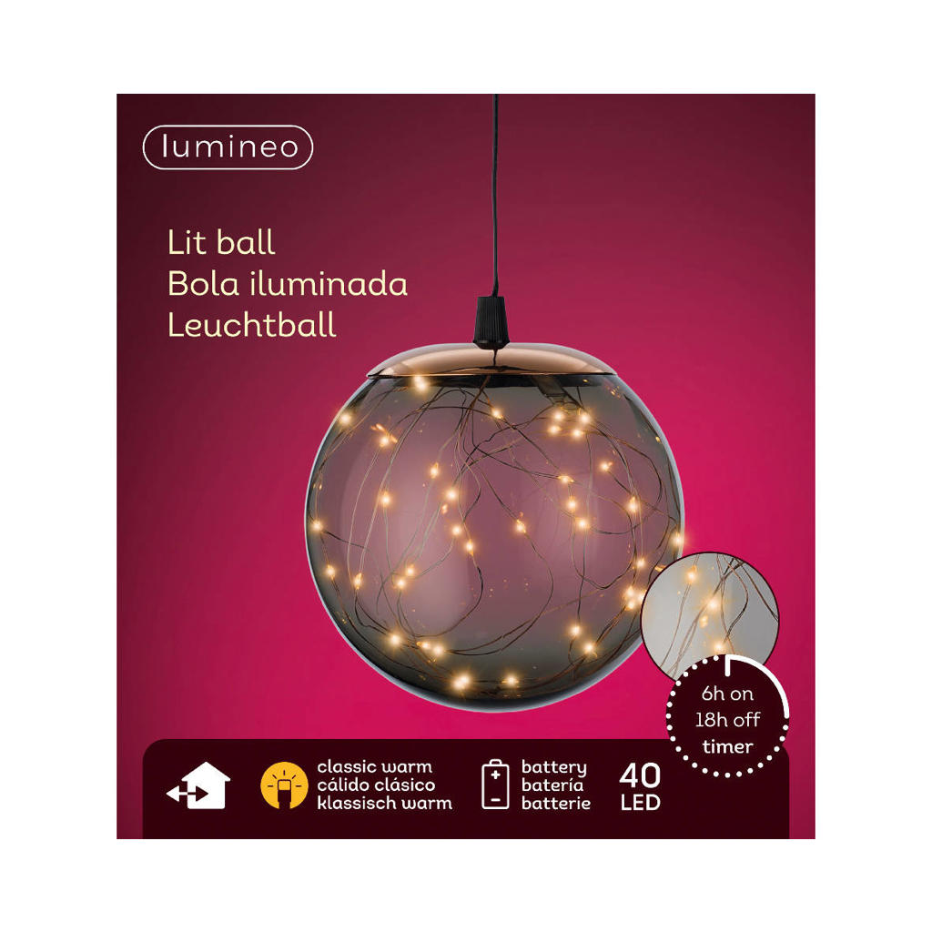 Ghirlanda Di Luci LED Lumineo Imperial Bianco Caldo 6,1 M 270 X 12 Cm Bianco 1119467 Ghirlanda Di Luci LED Lumineo Imperial Bianco Caldo 6,1 M 270 X 12 Cm Bianco 1119467
