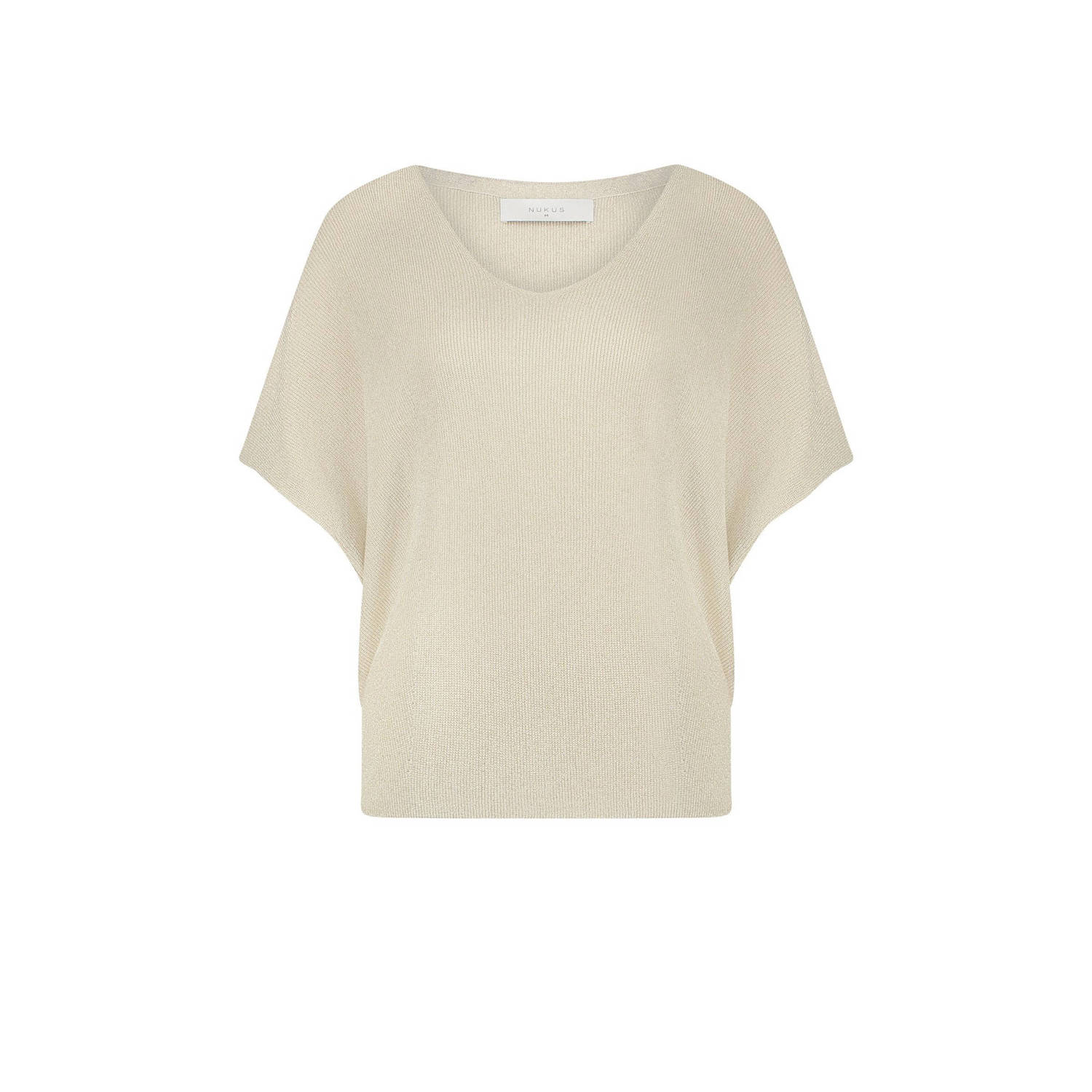 NUKUS Dames Tops & T-shirts Dina Top Lurex Gebroken Wit