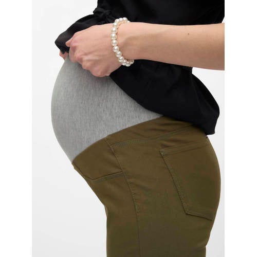 VERO MODA MATERNITY skinny zwangerschapstregging VMMELVA groen afbeelding
