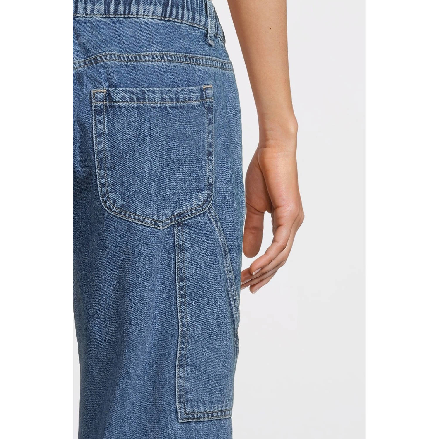MAMALICIOUS zwangerschaps straight leg jeans MLKYOTO medium blue denim