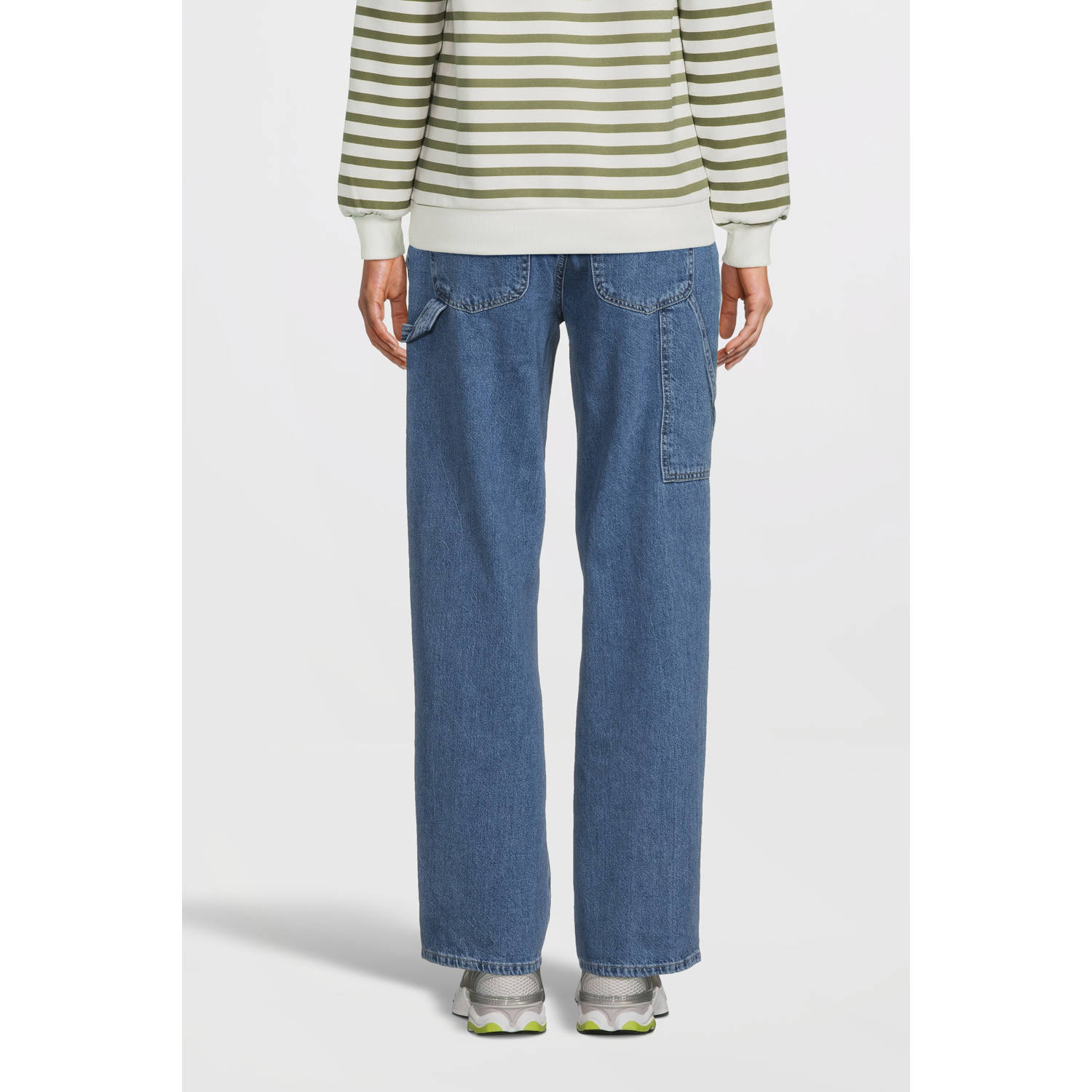 MAMALICIOUS zwangerschaps straight leg jeans MLKYOTO medium blue denim