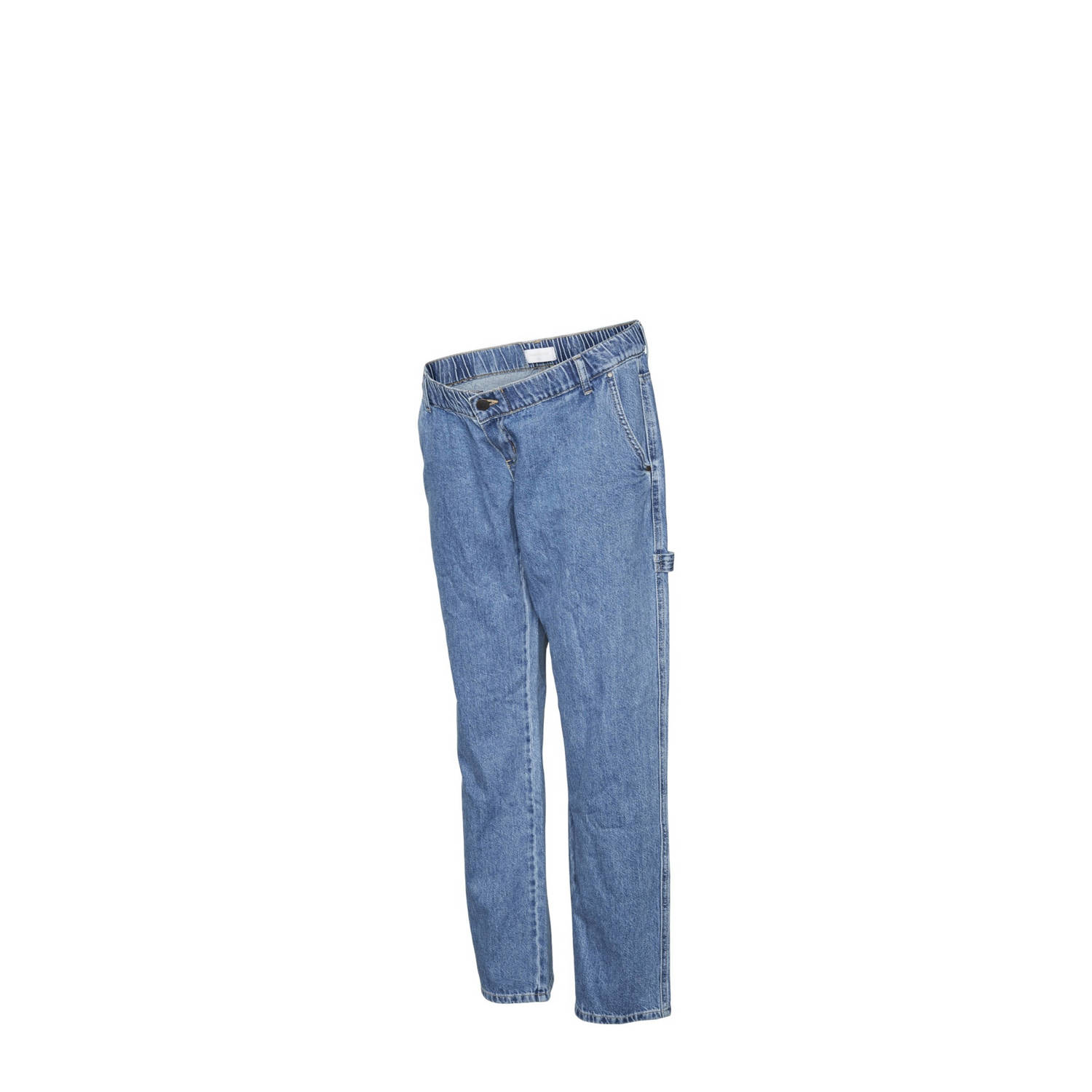 Mamalicious zwangerschaps straight jeans MLKYOTO medium blue denim Blauw 28-32