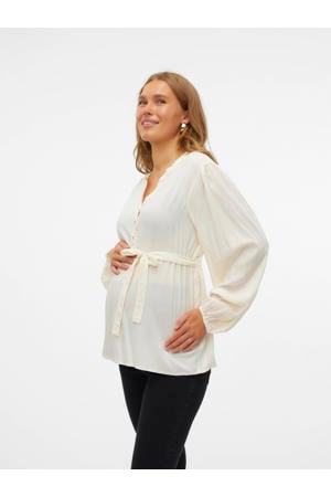 zwangerschapsblouse MLMERCY ecru