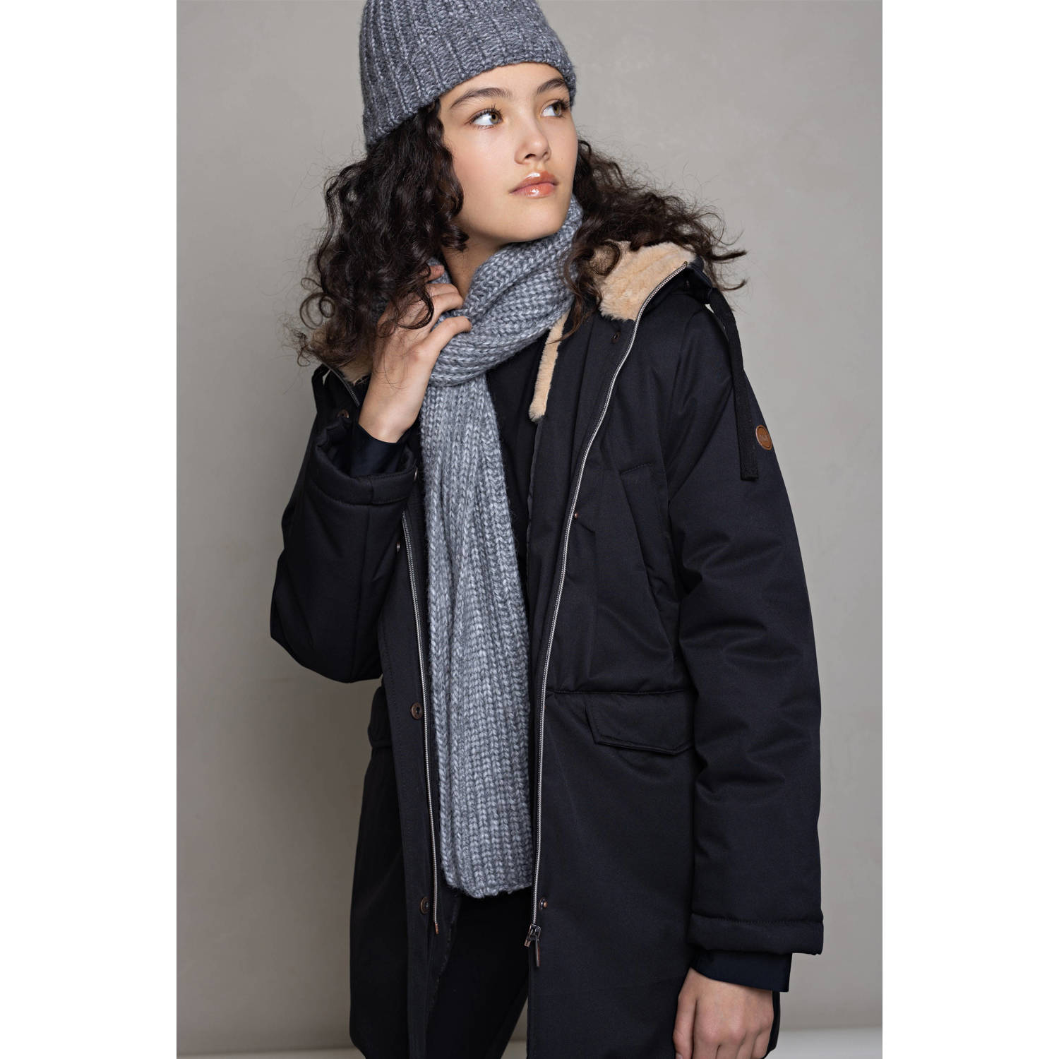 NoBell winterjas Belvine zwart