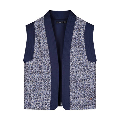 NoBell’ gebloemd gilet Kilias blauw afbeelding