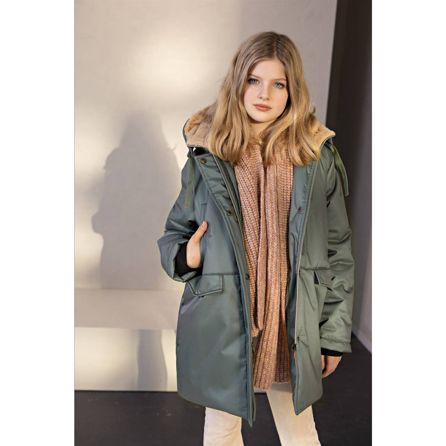 NoBell winter parka Belvine olijfgroen