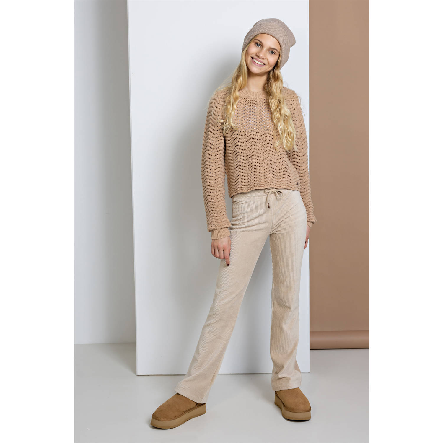NoBell flared broek Sady ivoor