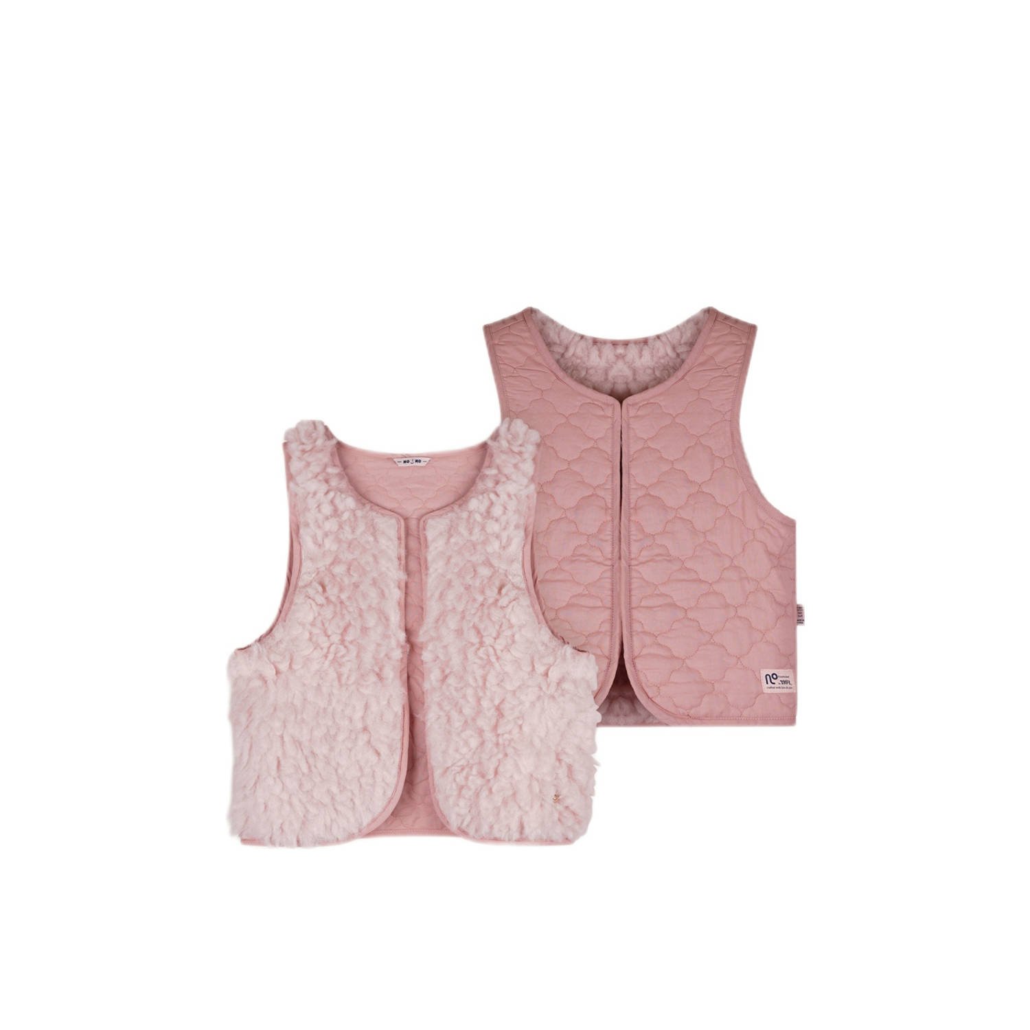 NONO Meisjes Blazers Katya Fluffy Fur Gilette Reversible Roze