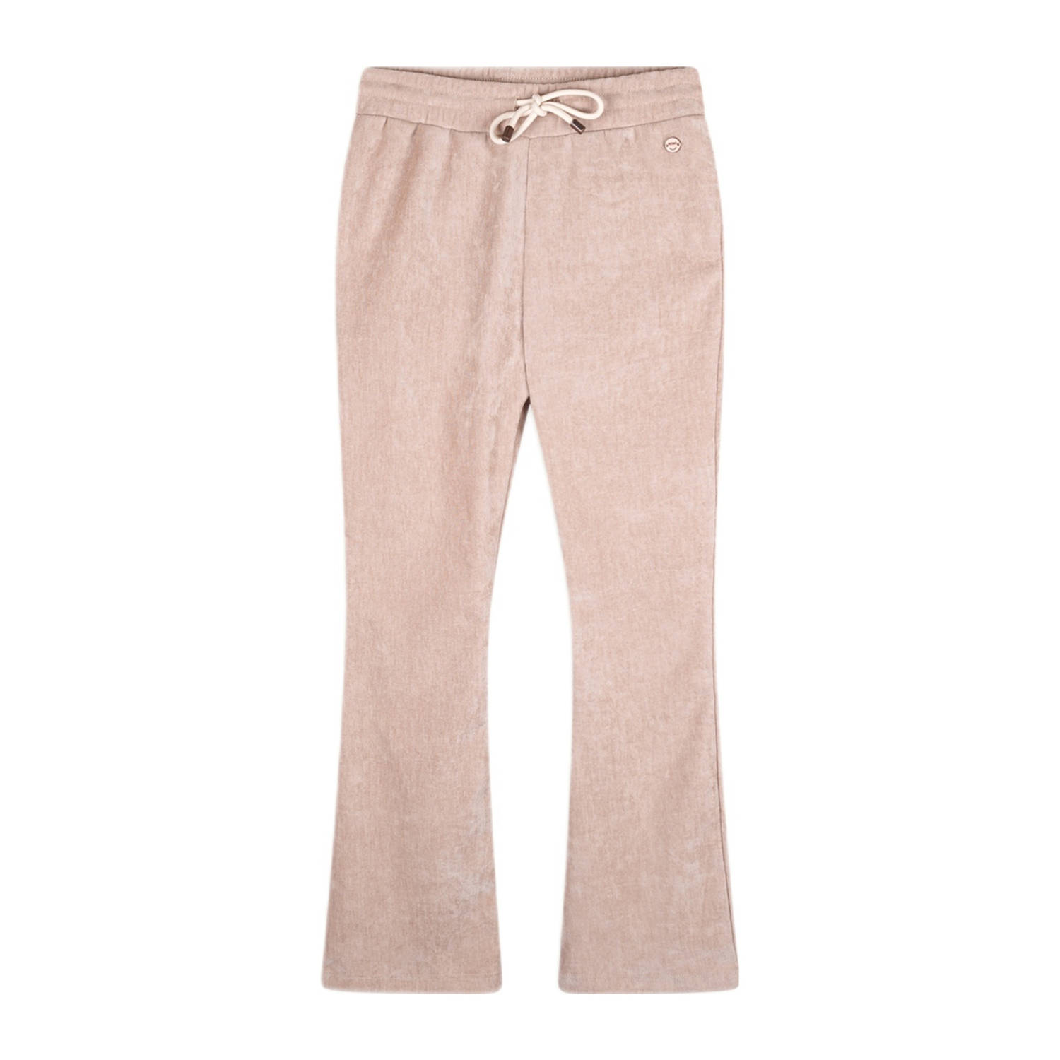 NONO Meisjes Broeken Sady Velvet Flared Pants Beige