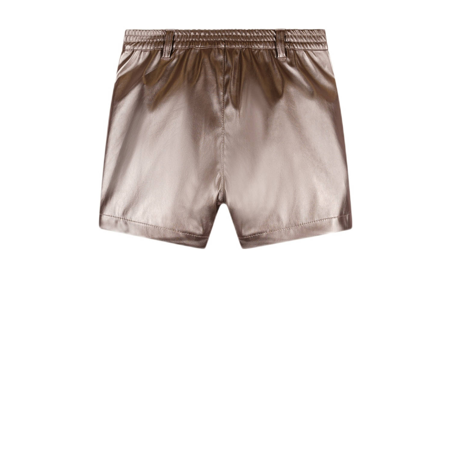 NONO imitatieleer; skort bruin