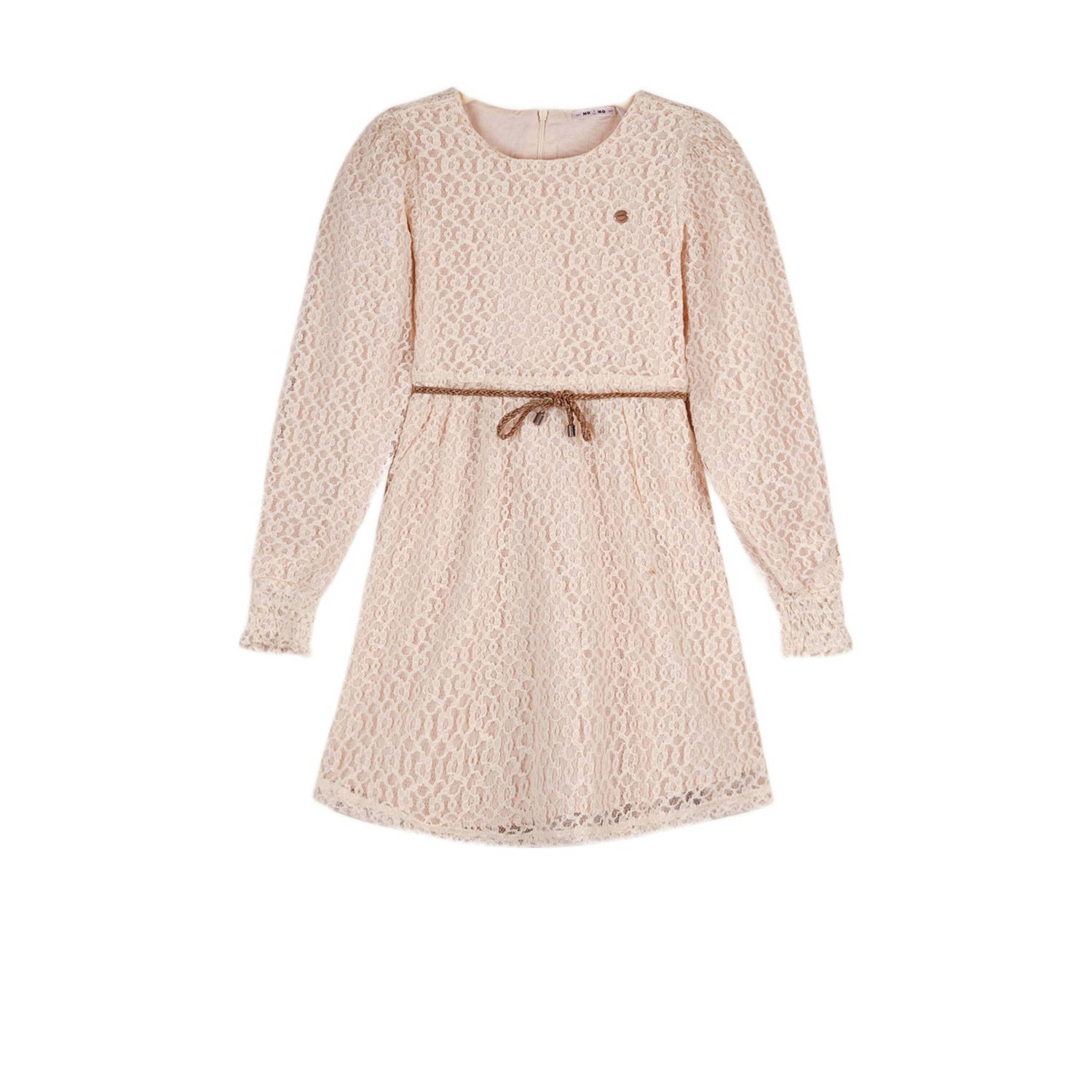 NONO Meisjes Jurken Milly Lace Dress Beige