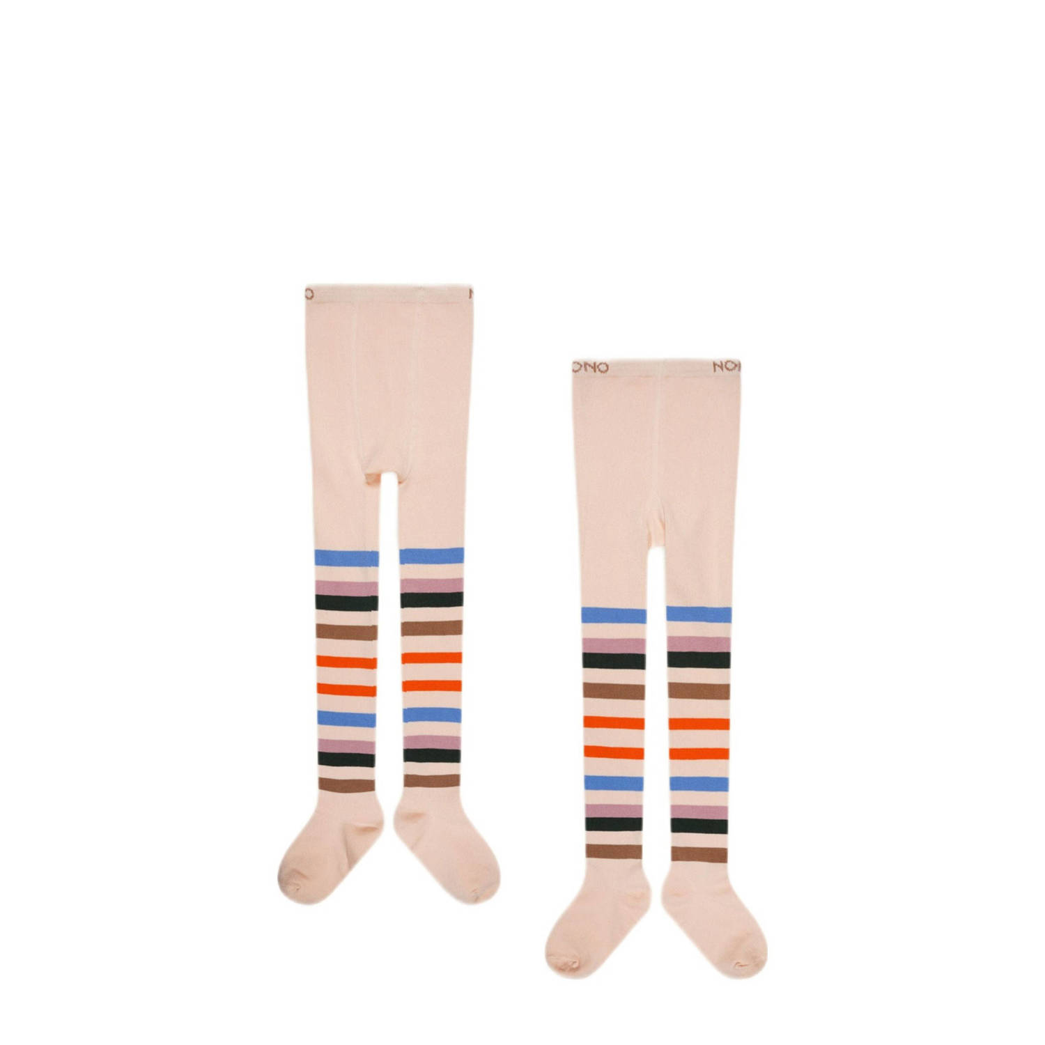 NONO maillot met streepdessin lichtroze multicolor