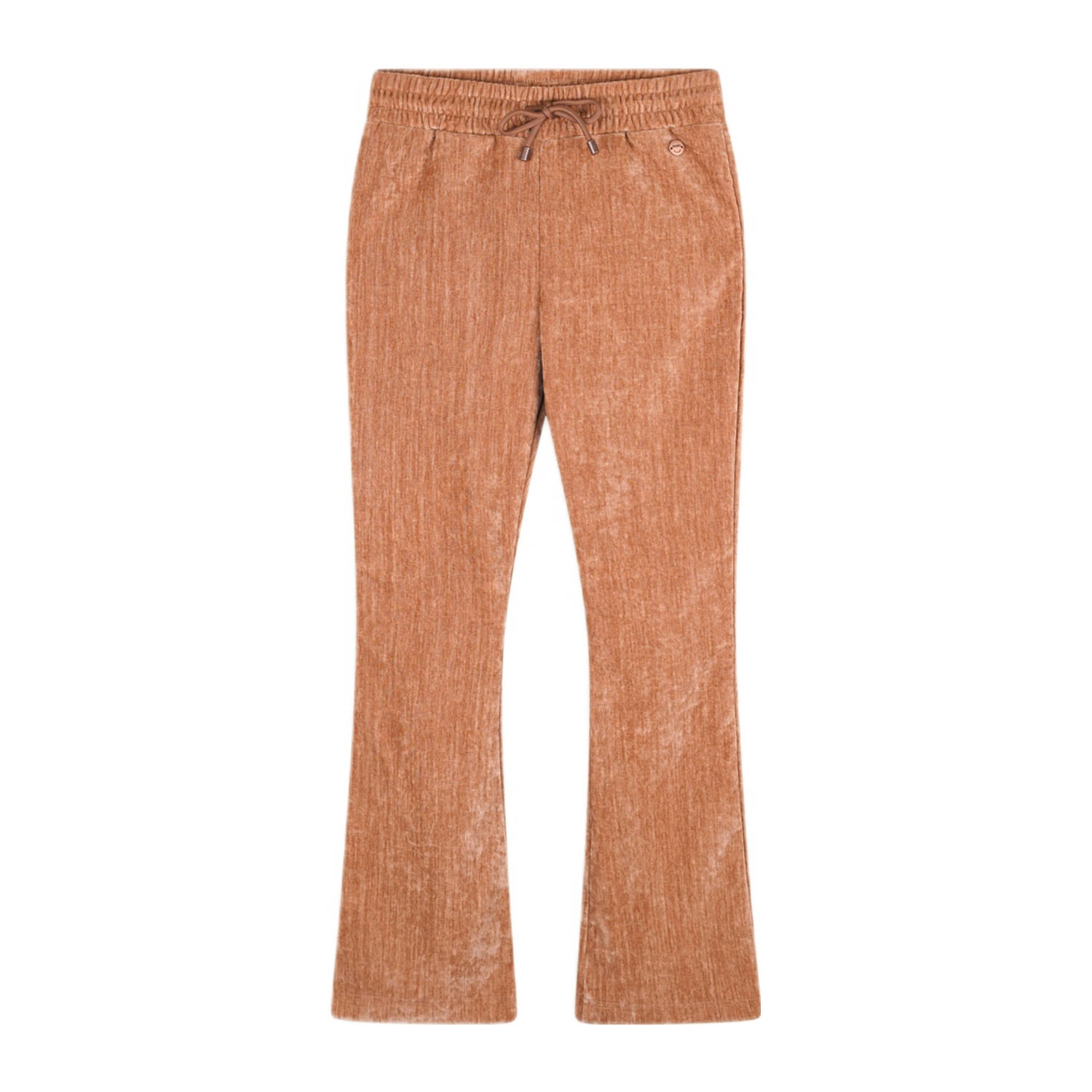 NONO Meisjes Broeken Sady Velvet Flared Pants Taupe