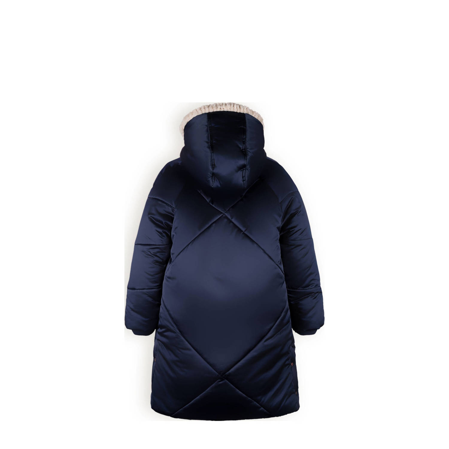 NONO quilted gewatteerde winterjas Beetle donkerblauw