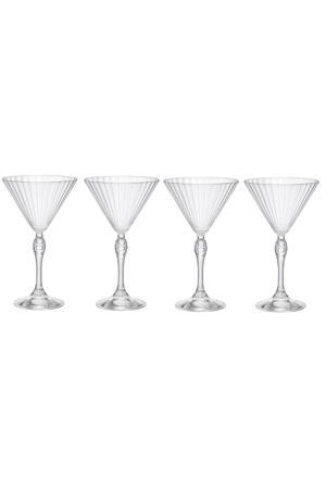 Martini Glazen America 20's - 240 ml - 4 stuks