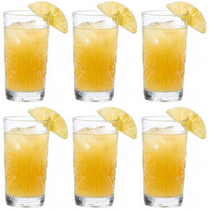 Longdrinkglazen Stone - 490 ml - 6 stuks