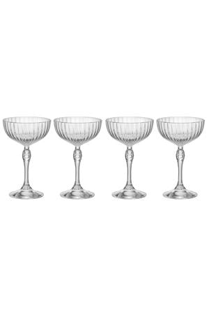 Cocktailglazen America 20's - 220 ml - 4 stuks