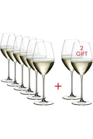 Champagneglazen - Flutes - Veritas - 449 ml - Pay 6 Get 8