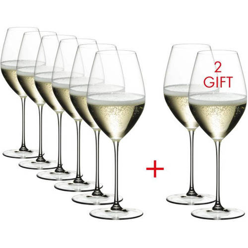 Riedel Champagne Glazen Veritas - Pay 6 Get 8 afbeelding