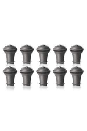 Wijnstopper Vacuum Wine Stopper - Grijs - 10 stuks