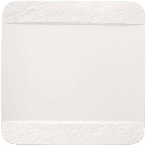 Villeroy & Boch Dinerbord Manufacture Rock Wit 28 x 28 cm afbeelding