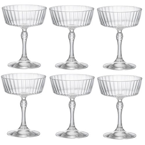 Bormioli Rocco Cocktailglazen America 20's - 270 ml - 6 stuks afbeelding
