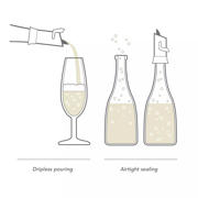 thumbnail: Vacu Vin Champagne Stopper en Schenker - Zwart