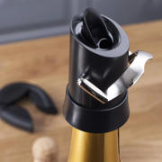 thumbnail: Vacu Vin Champagne Stopper en Schenker - Zwart