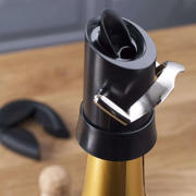 thumbnail: Vacu Vin Champagne Stopper en Schenker - Zwart