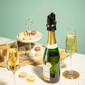 Champagne Stopper en Schenker - Zwart