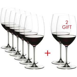 Rode Wijnglazen Veritas - Cabernet / Merlot - 709 ml - Pay 6 Get 8