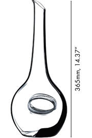 thumbnail: Riedel Decanteerkaraf Black Tie Occhio Nero - Handgemaakt - 750 ml