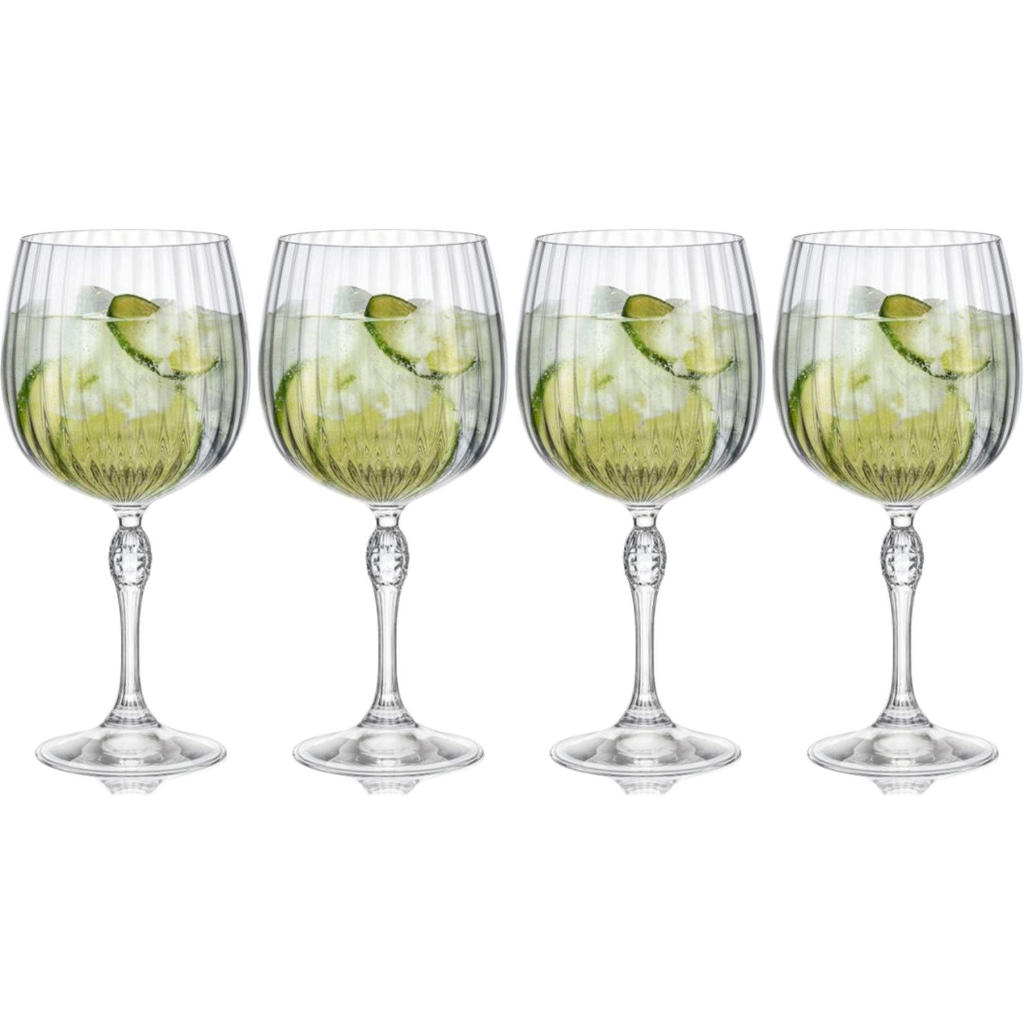 Bormioli Rocco Gin Tonic Glazen America 20's - 740 ml - 4 stuks