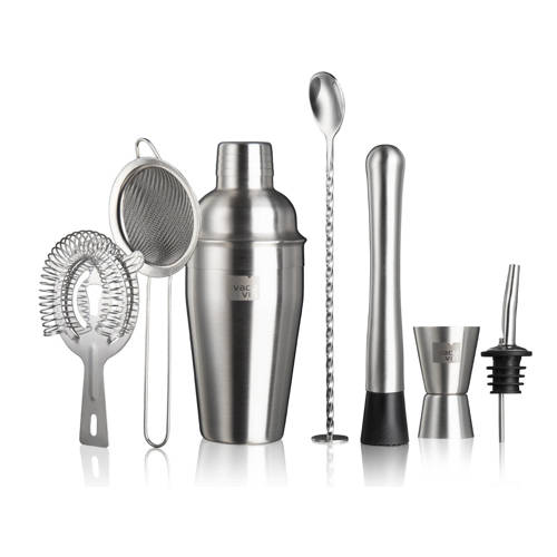 Vacu Vin Cocktail Set Plus - Zilver - 7 stuks afbeelding