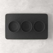 thumbnail: Villeroy & Boch Dipschaaltjes Set Manufacture Rock - Zwart - 4-delig
