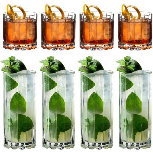 Riedel Glazenset Cocktail & Whiskey Rocks & Highballs - 8 stuks afbeelding