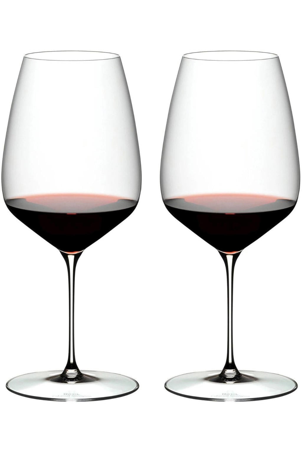 Riedel Rode Wijnglazen Veloce - Cabernet Sauvignon / Merlot - 829 ml - 2 stuks
