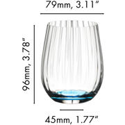 thumbnail: Riedel Tumbler Glas optical Happy O - Ribbel - 337 ml - 4 stuks