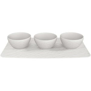 Dipschaaltjes Set Manufacture Rock - Wit - 4-delig