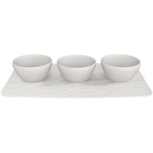 Dipschaaltjes Set Manufacture Rock Wit 4-Delig