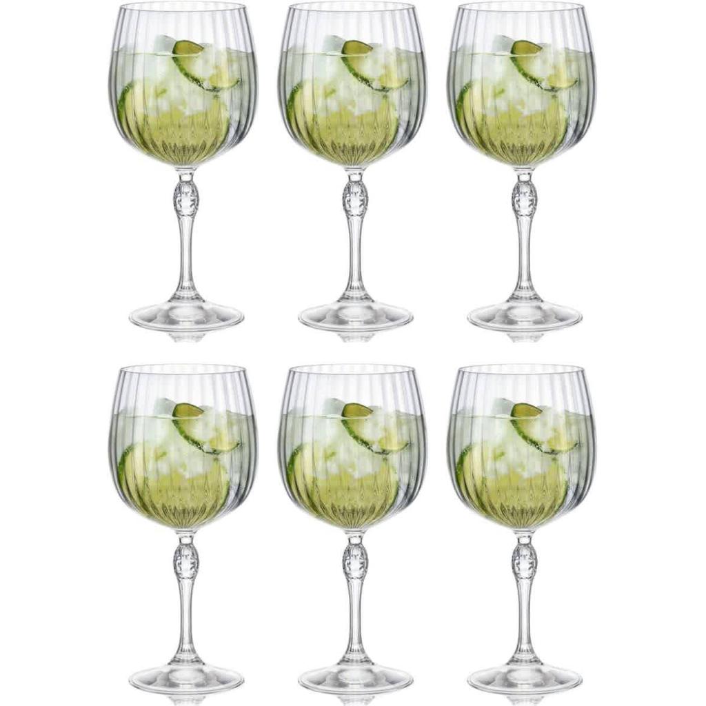 Bormioli Rocco Gin Tonic Glazen America 20's - 740 ml - 6 stuks