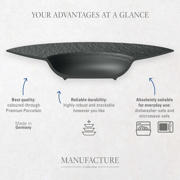 thumbnail: Villeroy & Boch Koffiekopje Manufacture Rock - Zwart - 160 ml