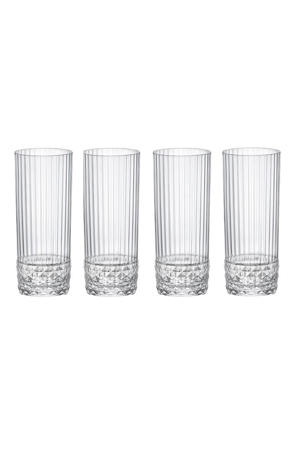 Longdrinkglazen America 20's - 400 ml - 4 stuks