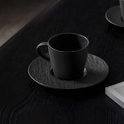 thumbnail: Villeroy & Boch Koffieschotel Manufacture Rock - Zwart - ø 15.5 cm